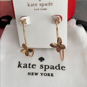 In A Flutter Butterfly Hoop Earrings